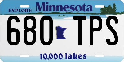 MN license plate 680TPS