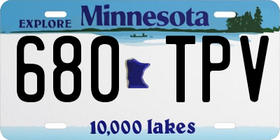 MN license plate 680TPV