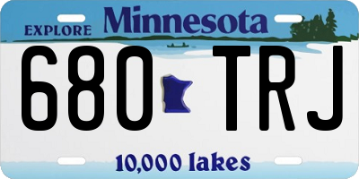 MN license plate 680TRJ