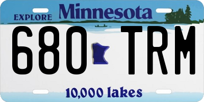 MN license plate 680TRM