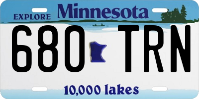 MN license plate 680TRN