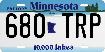 MN license plate 680TRP