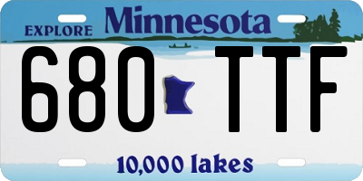 MN license plate 680TTF