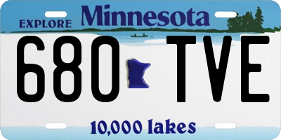 MN license plate 680TVE