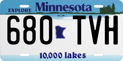MN license plate 680TVH