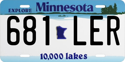 MN license plate 681LER