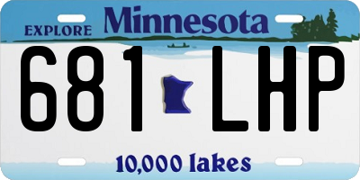 MN license plate 681LHP