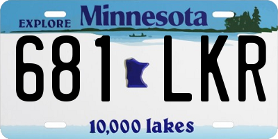 MN license plate 681LKR