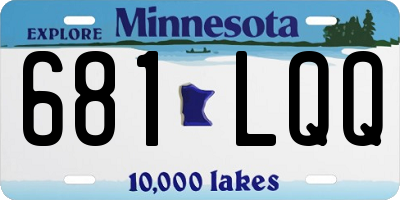 MN license plate 681LQQ