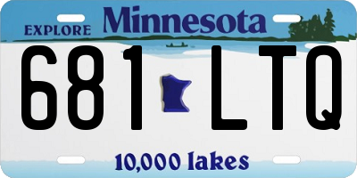 MN license plate 681LTQ