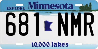 MN license plate 681NMR