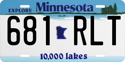 MN license plate 681RLT