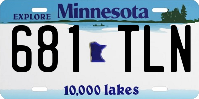 MN license plate 681TLN