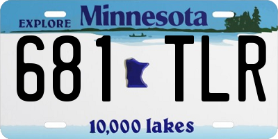 MN license plate 681TLR