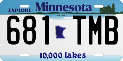 MN license plate 681TMB