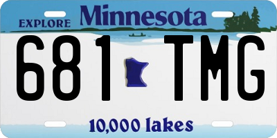 MN license plate 681TMG