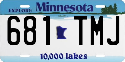 MN license plate 681TMJ