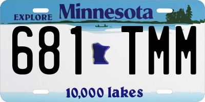 MN license plate 681TMM