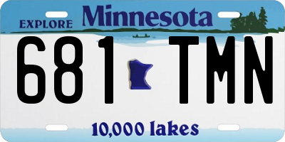 MN license plate 681TMN