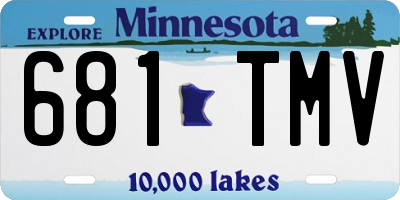 MN license plate 681TMV
