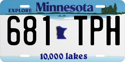 MN license plate 681TPH
