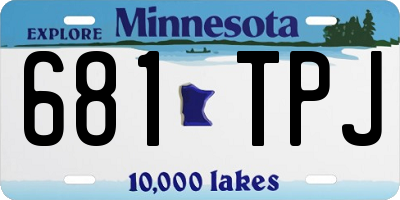 MN license plate 681TPJ