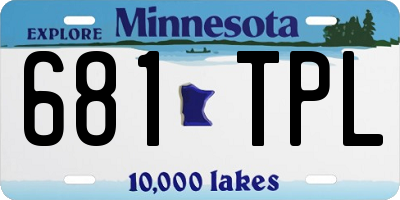 MN license plate 681TPL