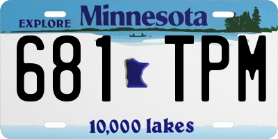 MN license plate 681TPM