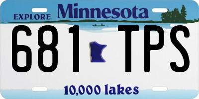 MN license plate 681TPS