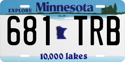 MN license plate 681TRB