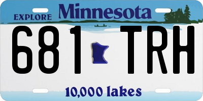 MN license plate 681TRH