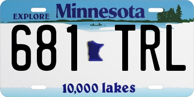 MN license plate 681TRL