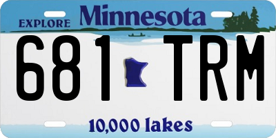 MN license plate 681TRM