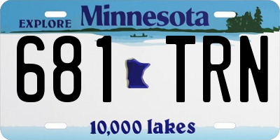 MN license plate 681TRN