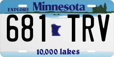 MN license plate 681TRV