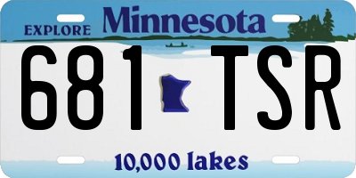 MN license plate 681TSR