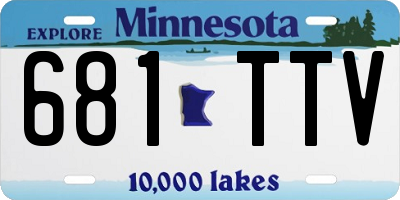 MN license plate 681TTV