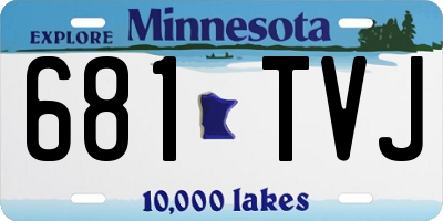 MN license plate 681TVJ