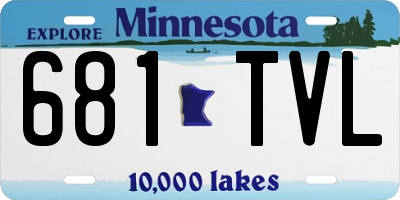 MN license plate 681TVL