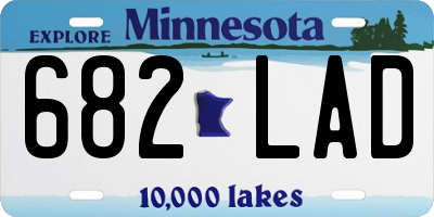 MN license plate 682LAD