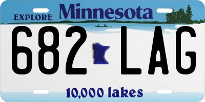 MN license plate 682LAG