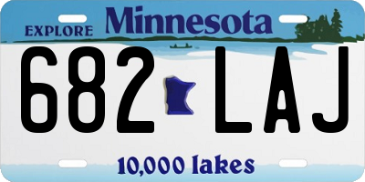 MN license plate 682LAJ