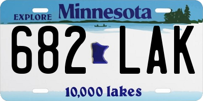 MN license plate 682LAK