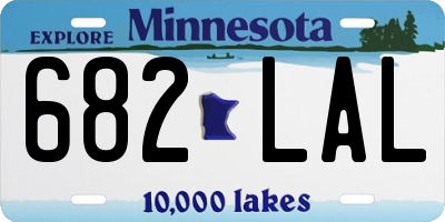 MN license plate 682LAL