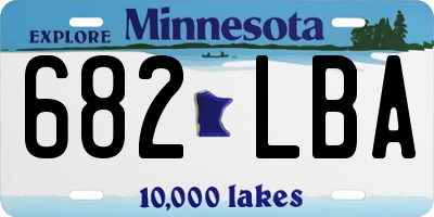MN license plate 682LBA