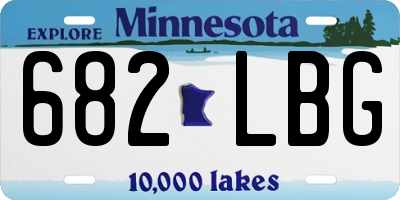 MN license plate 682LBG