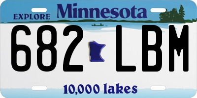 MN license plate 682LBM