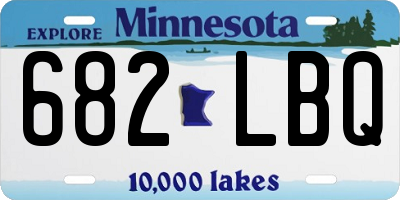 MN license plate 682LBQ