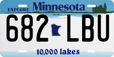 MN license plate 682LBU