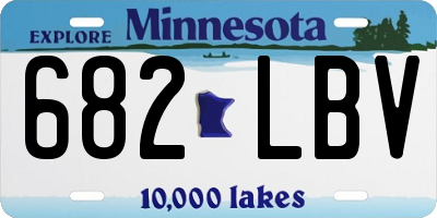 MN license plate 682LBV